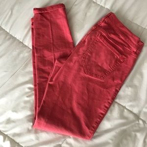 Old Navy Rockstar jeans- red, size 8